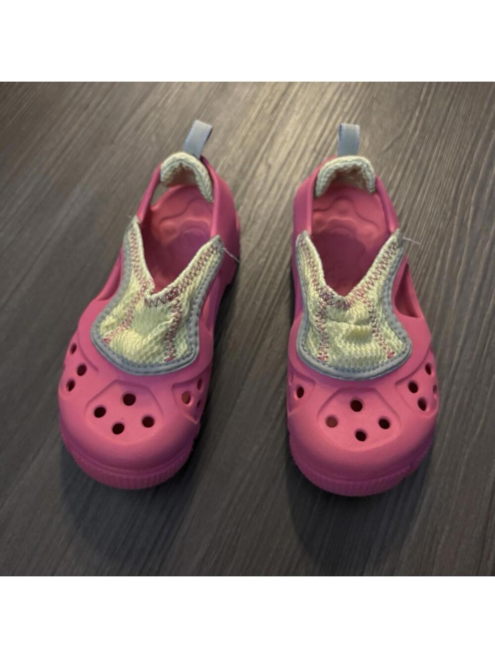 Crocs Play Water Shoes Pink Slip On Size 11/12